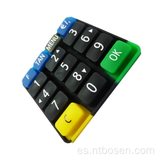 Personalizar las teclas de teclado de teclado de membrana de caucho de silicona de alta calidad